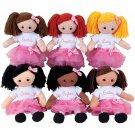 Personalized Girl'S Doll with Tutu and Hair Clip