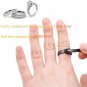 TANJIN Black US UK Ring Sizer Measuring Tool Plastic Finger Sizer Ring Gauge Mea