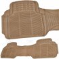 BDK Heavy Duty Rubber Floor Mats - Universal for Car Truck SUV - Full 3Pc Set in