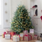 Oasiscraft 4.5FT Pre-Lit Christmas Tree Premium Hinged Blue Spruce Artificial Ch