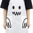 Aprons Halloween Cartoon Spooky Ghost Kitchen Apron for Women Men with 2 Pockets