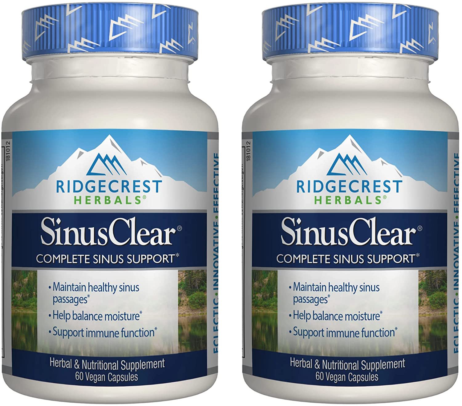Ridgecrest Herbals Sinusclear, Complete Sinus Support, 60 Vegetarian Capsules (2