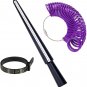Ring Sizer Measuring Tool Set, Plastic Ring Gauges&Finger Sizer Mandrel, Ring St