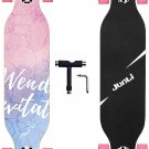 Junli 41 Inch Freeride Skateboard Longboard - Complete Skateboard Cruiser for Cr