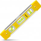 RONGPRO 9 Inch Torpedo Level, Magnetic Box Level with 45°/90°/180° Bubbles, Shoc