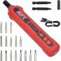 MPT 4V Electric Screwdriver Cordless Kit, Cordless Screwdriver USB Rechargeable,