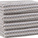 Truly Lou Harbor Stripe Bath Towel Set, 4 Piece Textured Bathroom Towel Set, Abs