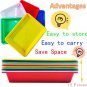 10 Pack Activity Plastic Art Trays,Multicolor Lightweight Tray Crafts Organizer