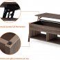 WAMPAT Modern 2 Piece Table Set for Living Room, Mid-Century Lift Top Coffee Tab