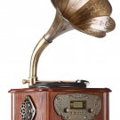 Lugulake Record Player Retro Turntable All in One Vintage Phonograph Nostalgic G