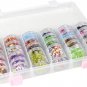 Everything Mary Large Plastic Bead Storage Organizer Box, 28 Jars - Containers f
