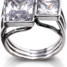 Joolala Eclectic Ring 925 Sterling Silver with Cubic Zirconia Women’S Ring Elega