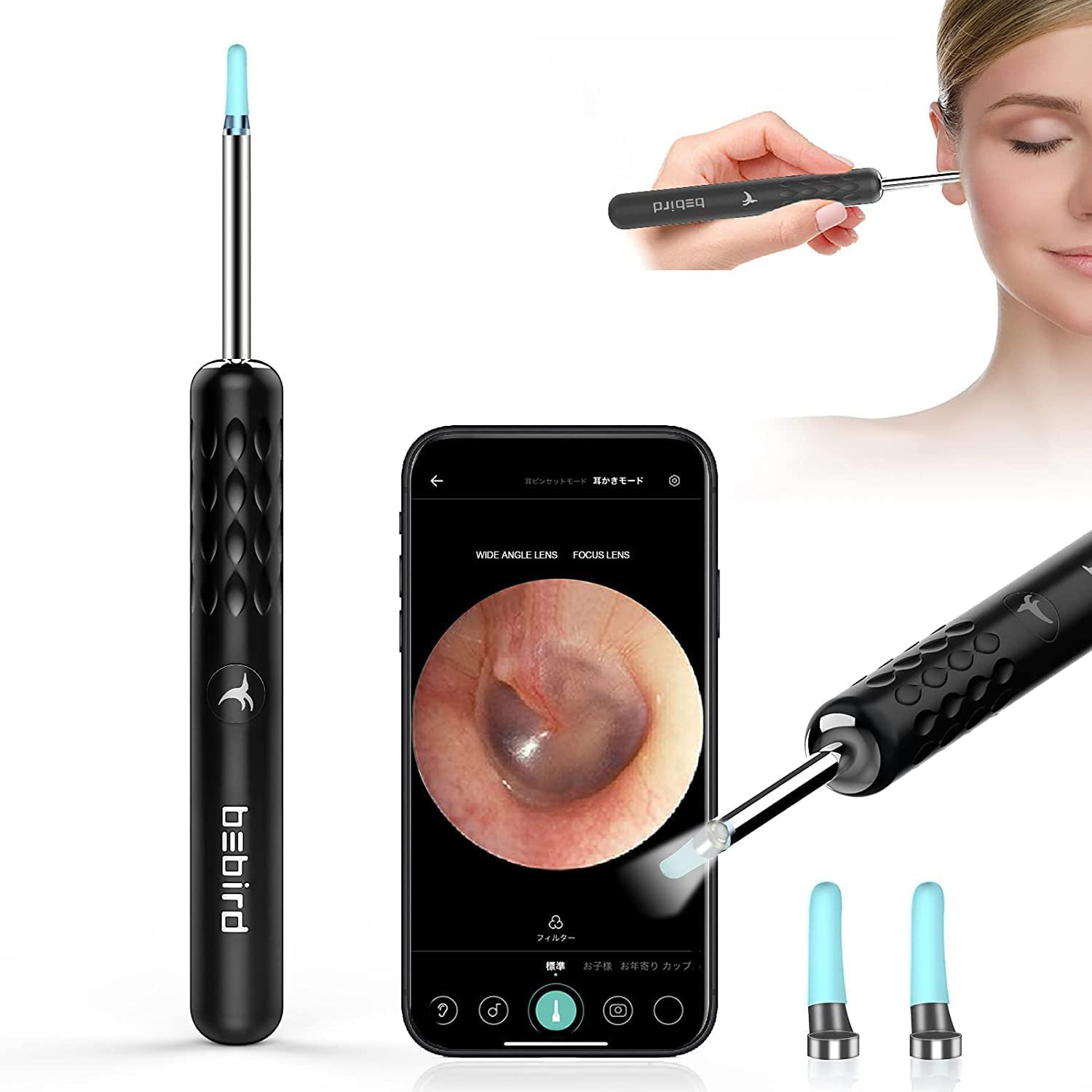 Ear Wax Removal Tool with Camera, BEBIRD Ear Cleaner Otoscope Wireless, Ultra Cl
