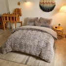 MEGO Luxury Shaggy Duvet Cover Set Ultra Soft Faux Fur Fluffy Comforter Set Fuzz