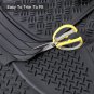 Matdology 3Pc Set Heavy Duty Rubber Trimable Car Floor Mats Front & Rear for Car
