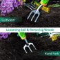 Yafei Gardening Tools Set, 10Pcs Stainless Steel Gardening Tools Set Kit with Ca
