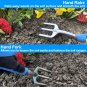 COSEAYU 7-Piece Garden Tool Sets,Including Garden Trowel,Transplanter,Rake,Fork,