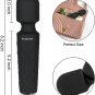 Upgraded Mini Wand Massager for Back, Waterproof Handheld Cordless Electric Back