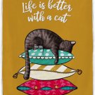 Cat Throw Blanket for Couch Sofa,Soft Cozy Cat Blanket for Women Microfiber Blan