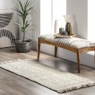 Nuloom Hand Woven Chunky Natural Jute Farmhouse Runner Rug, 2' 6" X 6', Off-Whit
