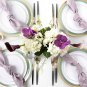Plasticpro White Plastic with Gold Garden Design Party Plates Premium Heavyweigh