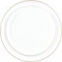 Plasticpro White Plastic with Gold Garden Design Party Plates Premium Heavyweigh