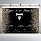 FLASIY Happy 30Th Birthday Backdrop for Photography 10X7Ft Adult Gentleman Birth