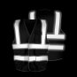 Pomerol High-Visibility Reflective Safety Vest 10 Packs Breathable Black Unisex