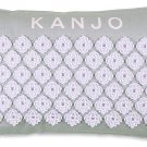 Kanjo Aroma Mint Acupressure Pillow - 100% Cotton Linen Pillow with Natural Cork