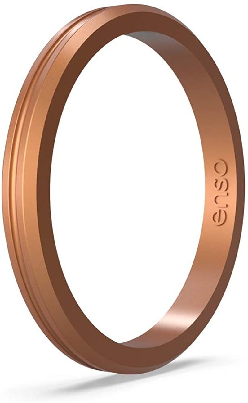 Enso Rings Halo Contour Silicone Ring Stackable Multi Color Unisex