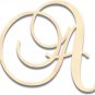 Back40Life - Precision Cut Wood Script Monogram Letter - a Medium