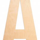 UNFINISHEDWOODCO 18 Inch Market Style Wooden Letter Monogram for Home Décor - Un