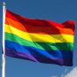 Rainbow Flag 3X5 FT LGBTQ Gay Lesbian Flags - Heavyduty Thick Polyester Nylon Do