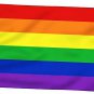Rainbow Flag 3X5 FT LGBTQ Gay Lesbian Flags - Heavyduty Thick Polyester Nylon Do