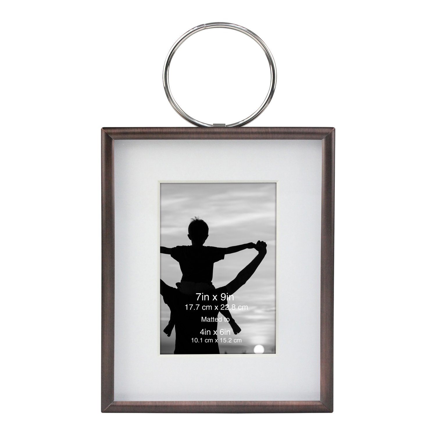Better Homes & Gardens Antique Copper Hanging Frame with Metal Ring