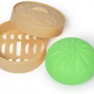 Holgosiu Dumpling Squishy LED Lights Bun Fidget Toy Colorful Dumpling Squeeze Ba