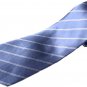 100% Silk Extra Long Necktie for Big and Tall Men - Dual Pinstripe (63" XL and 7