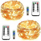 USB Fairy String Lights - 200 LED 66FT Warm White Led Fairy Lights - Firefly Lig
