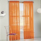 Amari Linen Sheer Window Treatment Panel Drape Curtains or Scarf Valance (1 Pane