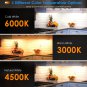 TRUEPIN under Cabinet LED Lighting Kit, 6PCS 48 Leds Cabinet Light Strips with R