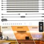 TRUEPIN under Cabinet LED Lighting Kit, 6PCS 48 Leds Cabinet Light Strips with R