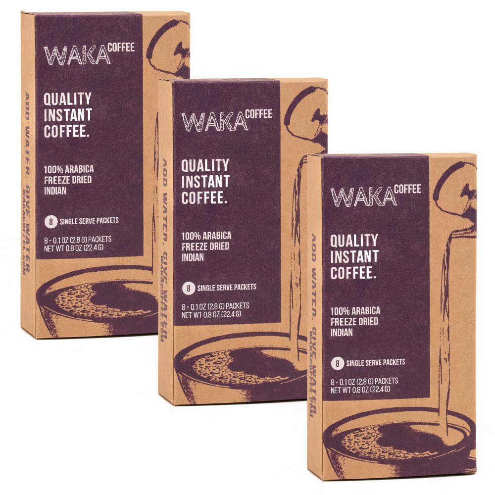 Waka Quality Instant Coffee — Light Roast — Arabica Beans & Freeze