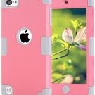 Case for Ipod Touch 5 Case for Ipod Touch 6 Case, Dual Layered Hard PC Case + Si