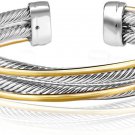UNY Vintage Fashion Twisted Cable Wire Bracelet New Antique Design Elegant Uniqu