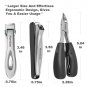 Norchan Large Nail Clippers Set, 3 Pcs Sharp Toenail and Fingernail Clippers for