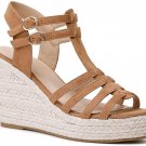 Women'S Classic Summer Platform Dress Sandals Wedge Ankle Strap round Open Toe S