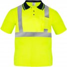 JORESTECH Safety Polo Shirt Reflective High Visibility Short Sleeve ANSI Class 2