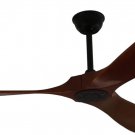 Goozegg 60-Inch Outdoor Ceiling Fan with Remote Control, 3 Solid Wood Blades, En