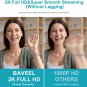2K QHD Webcam with Microphone,Baveel Auto Light Correction 360°Rotating Mac Webc