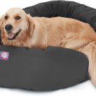 Majestic Pet Poly-Cotton Bagel Dog Bed | Calming Donut Dog Bed | Cuddler Pet Bed